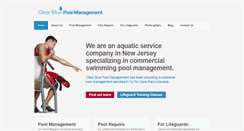 Desktop Screenshot of clearbluepoolmanagement.com